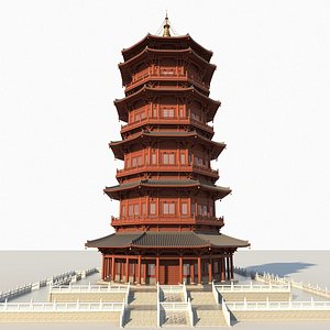 Chinese Pagoda 3 model