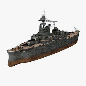 3d uss pennsylvania 38 ship model