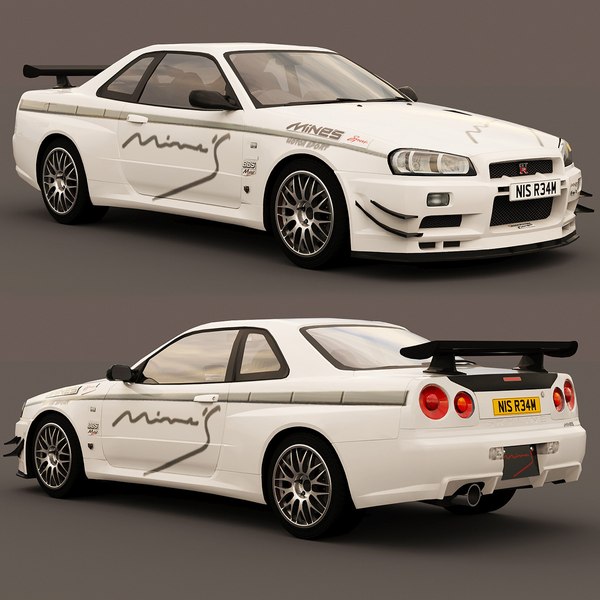 modelo 3d Nissan Skyline R34 Minas V Spec 1999 - TurboSquid 2217159