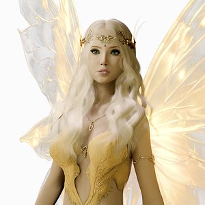 Beautiful flying fairy