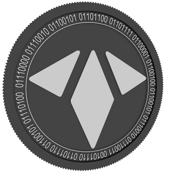 modelo 3d Moneda negra RAE Token - TurboSquid 1625031