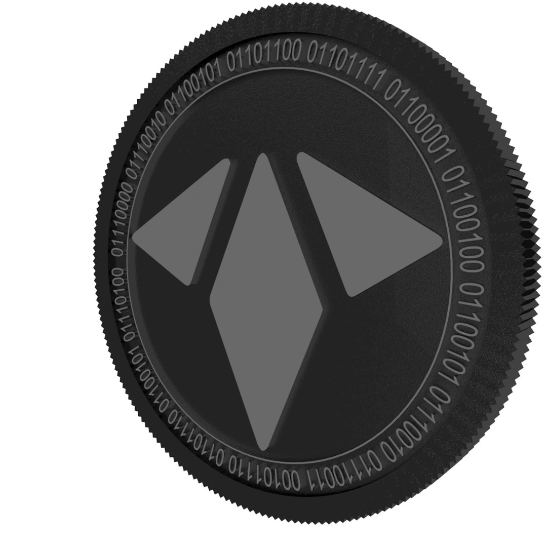 3D model rae token black coin - TurboSquid 1625031