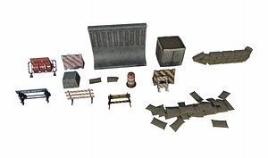 3D model Barriers Pack