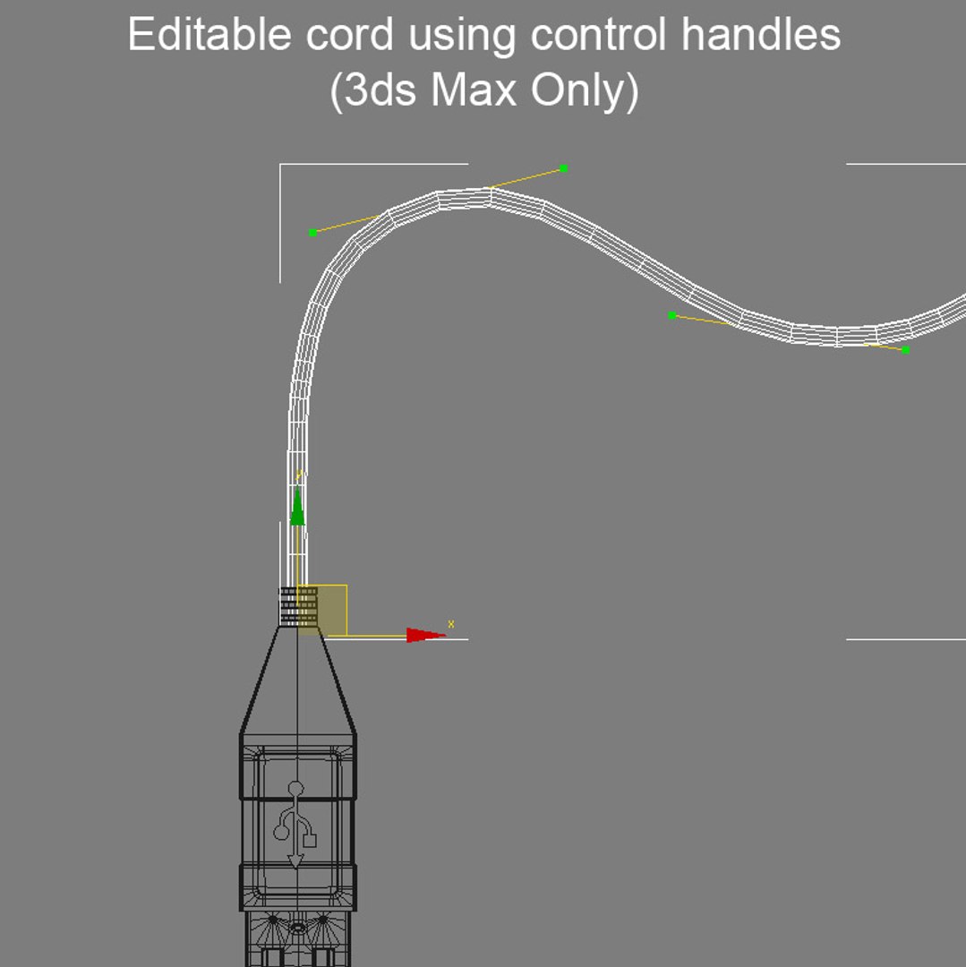 Usb Cable Female Connection 3d Model