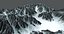 snow terrain model