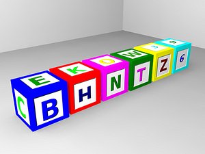 alphabet blocks obj