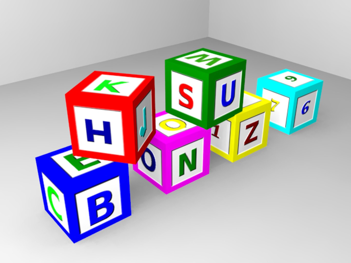 Alphabet Blocks Obj