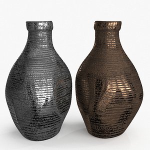 Metal Vase 2 colors 3D model