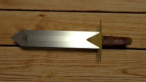 3d model sword medieval