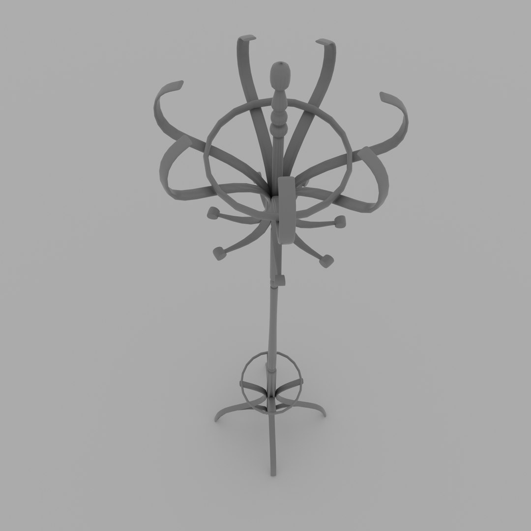 Vintage Coat Rack 3D Model - TurboSquid 2094752