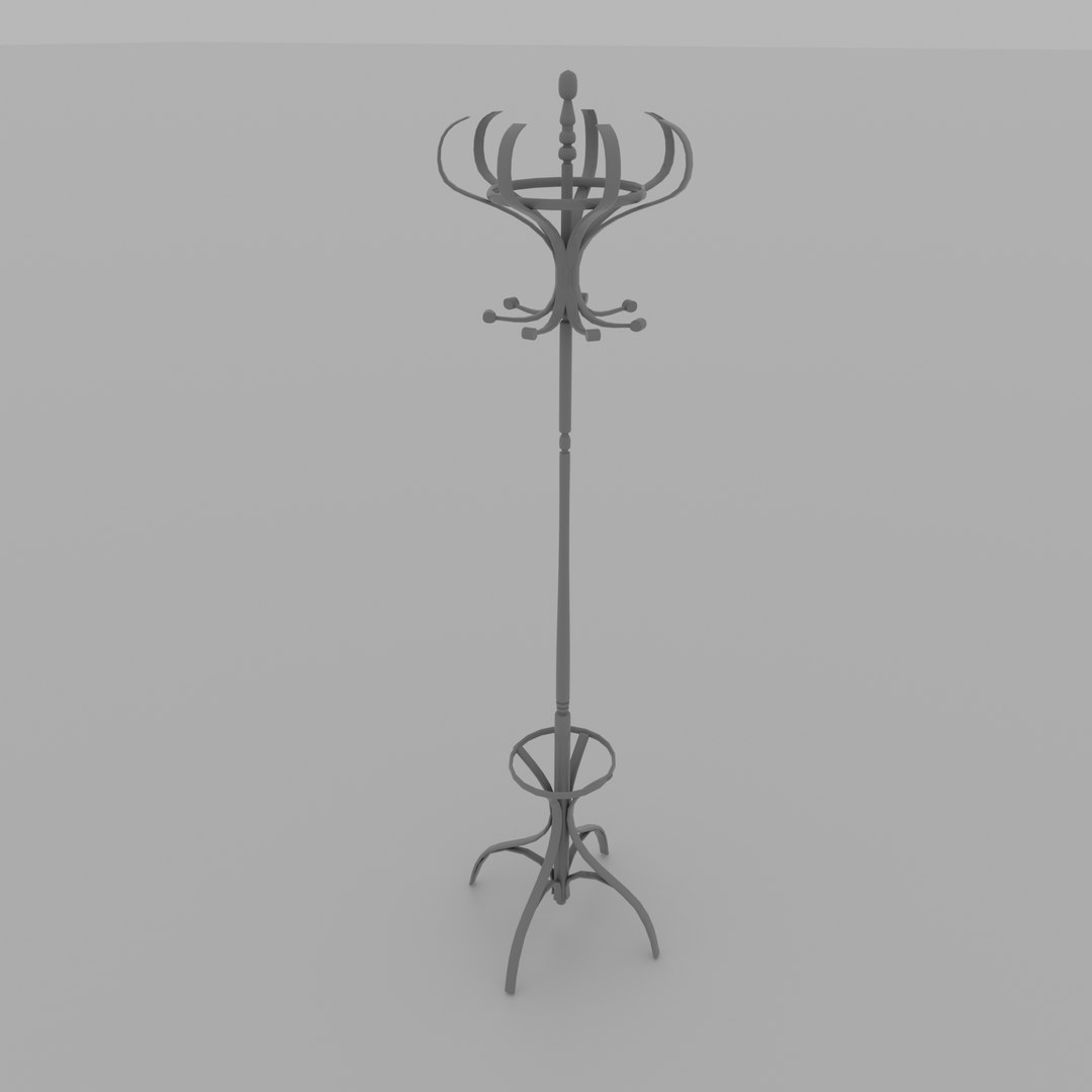 Vintage Coat Rack 3D Model - TurboSquid 2094752