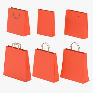 Red Shopping Bags Collection