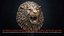 Angry Lion Head Animal Sculpture 3D