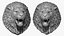 Angry Lion Head Animal Sculpture 3D