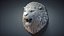 Angry Lion Head Animal Sculpture 3D