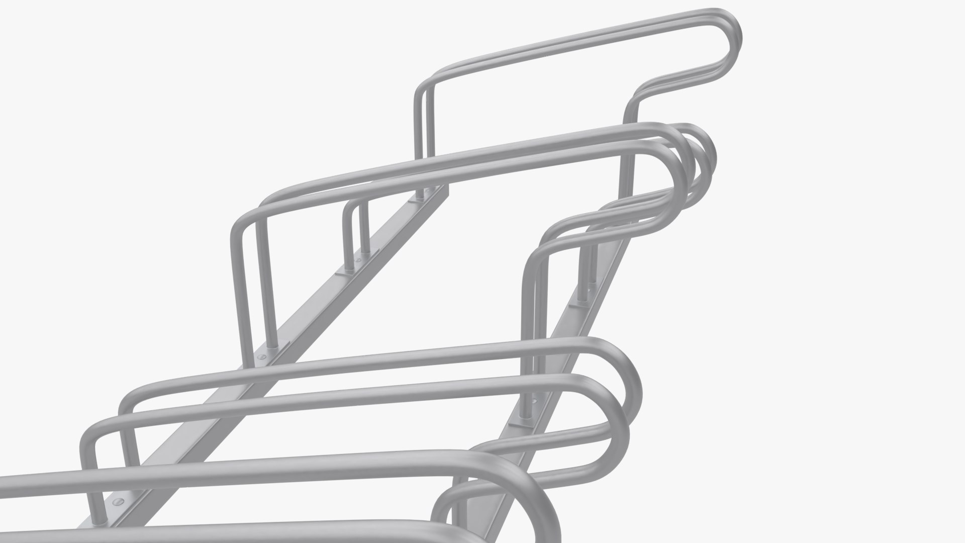 3D Bike Rack Street Station - TurboSquid 1722047