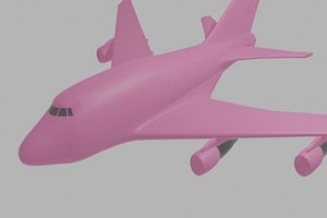3D Cursed Plane Boeing 747 model