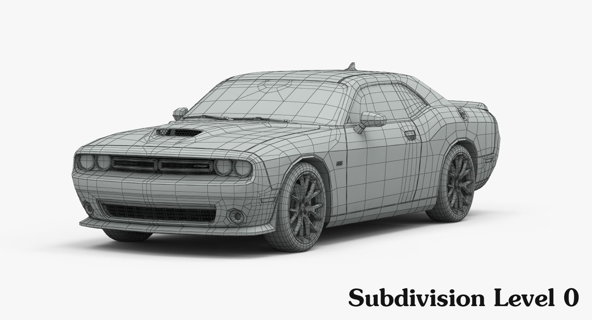 3ds max dodge challenger srt 392