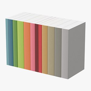 book set generic 3d model