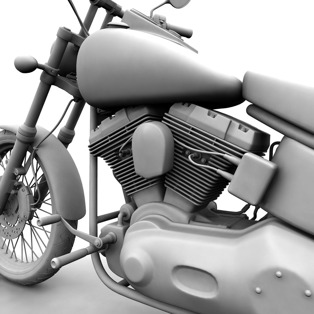 3d Model Harley Night Train