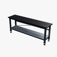 Slatted Welding Workbench 2250x550mm Configuration 10
