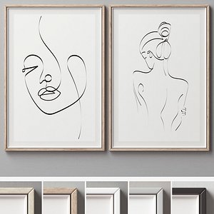Picture Frames Set-482 3D model