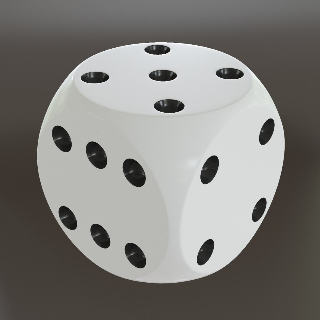 Dice Modelled 3d Model