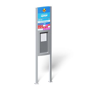 bus timetable 3D model