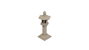 3D model Stone Lamp 3