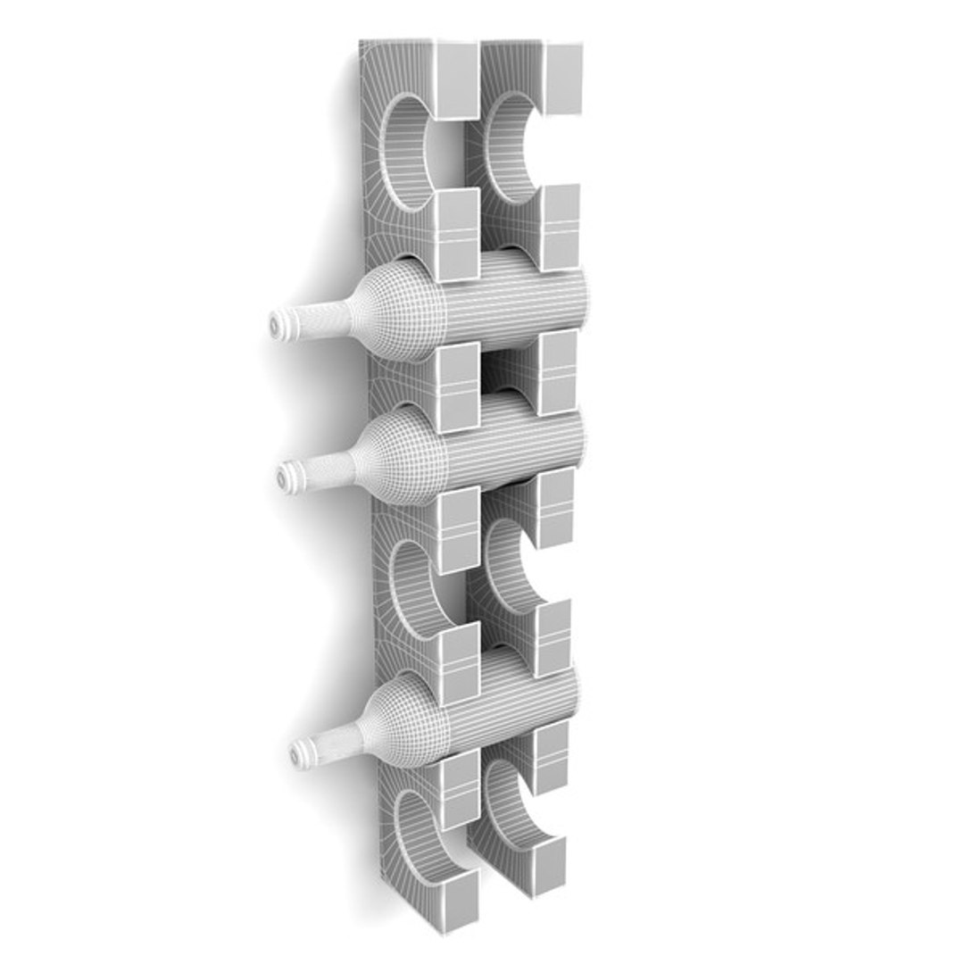 3d Model Of Wine Rack