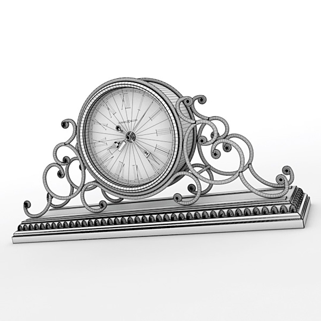 3d Model Of Analog Mantel Clock