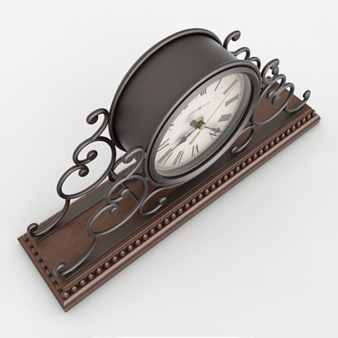 3d Model Of Analog Mantel Clock