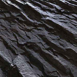 Tileable Rock Surface 4x4 meters Game Ready model