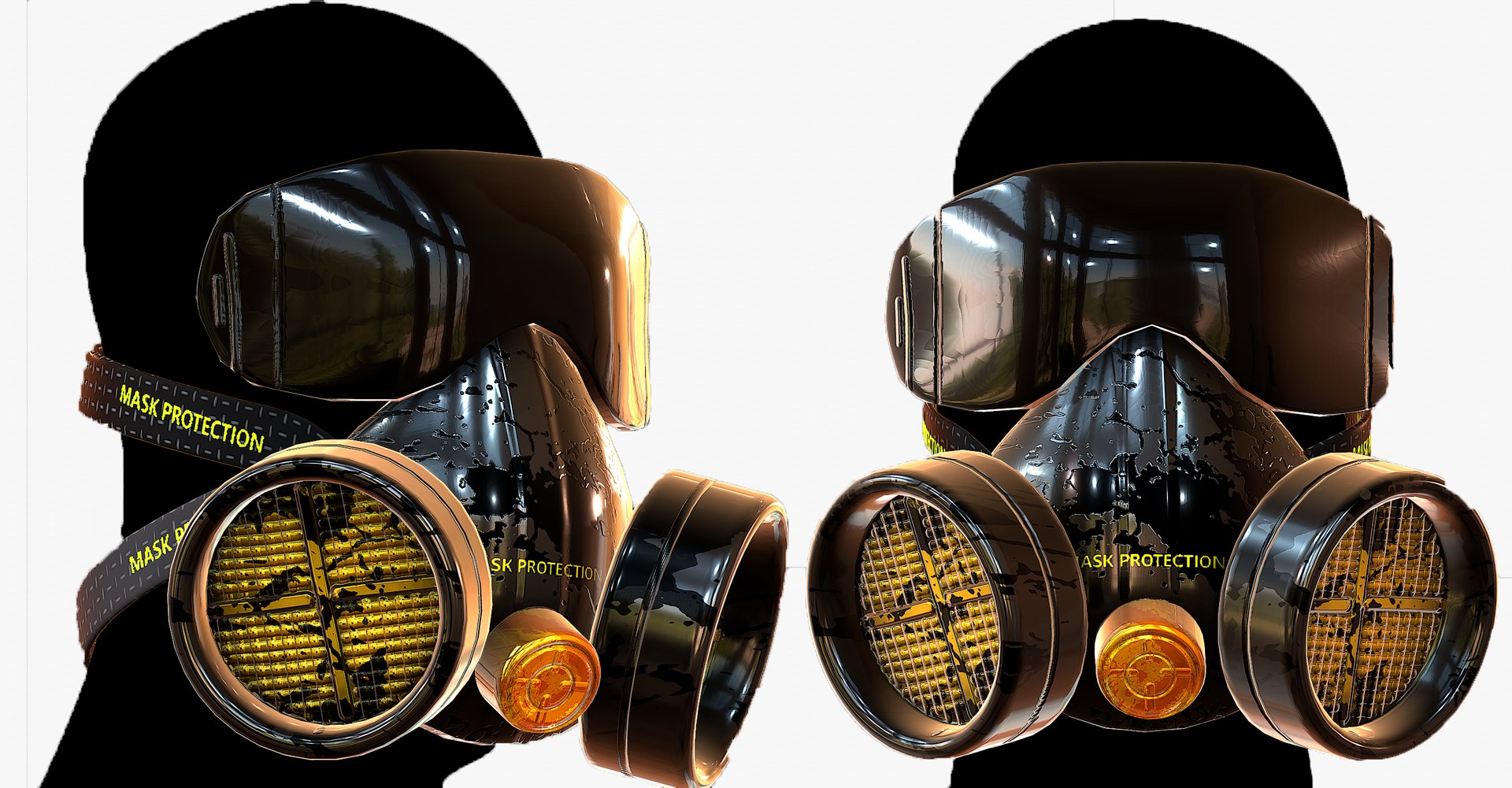 Gas Mask 3D Model - TurboSquid 1679745