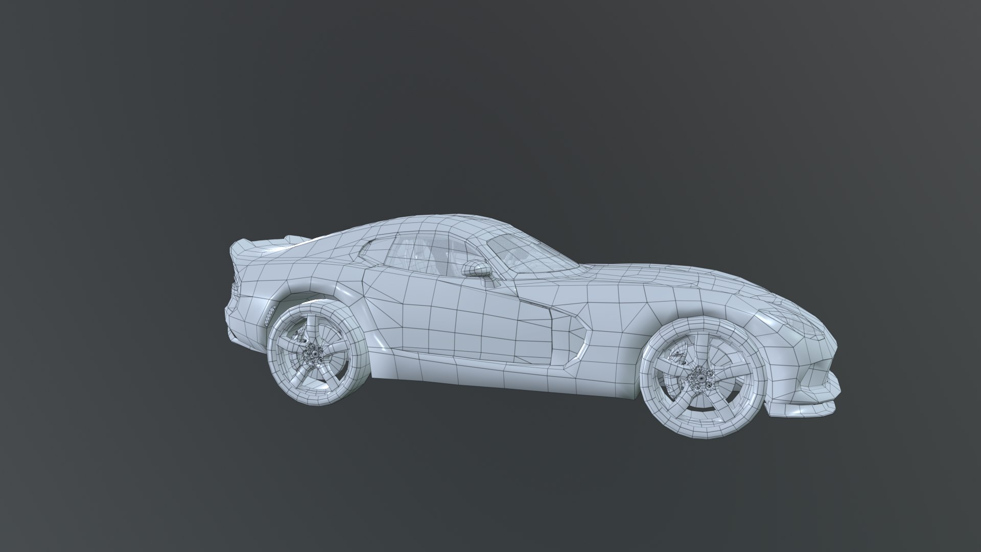 3D Model Realistic Sports Car Low-poly 3D Model - TurboSquid 2439524