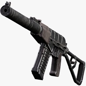 AS Val Rifle -Triple A- v2 - PBR Game Ready Low Poly