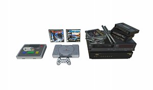CDs Video Games Consoles and VHS Pack model