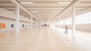 3D Art Museum Gallery Interior 46