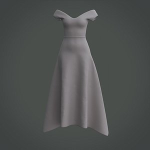 Female Gown - Formal Gown V-Neck