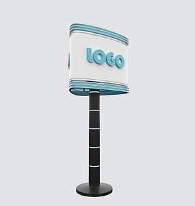 billboard road 3D model
