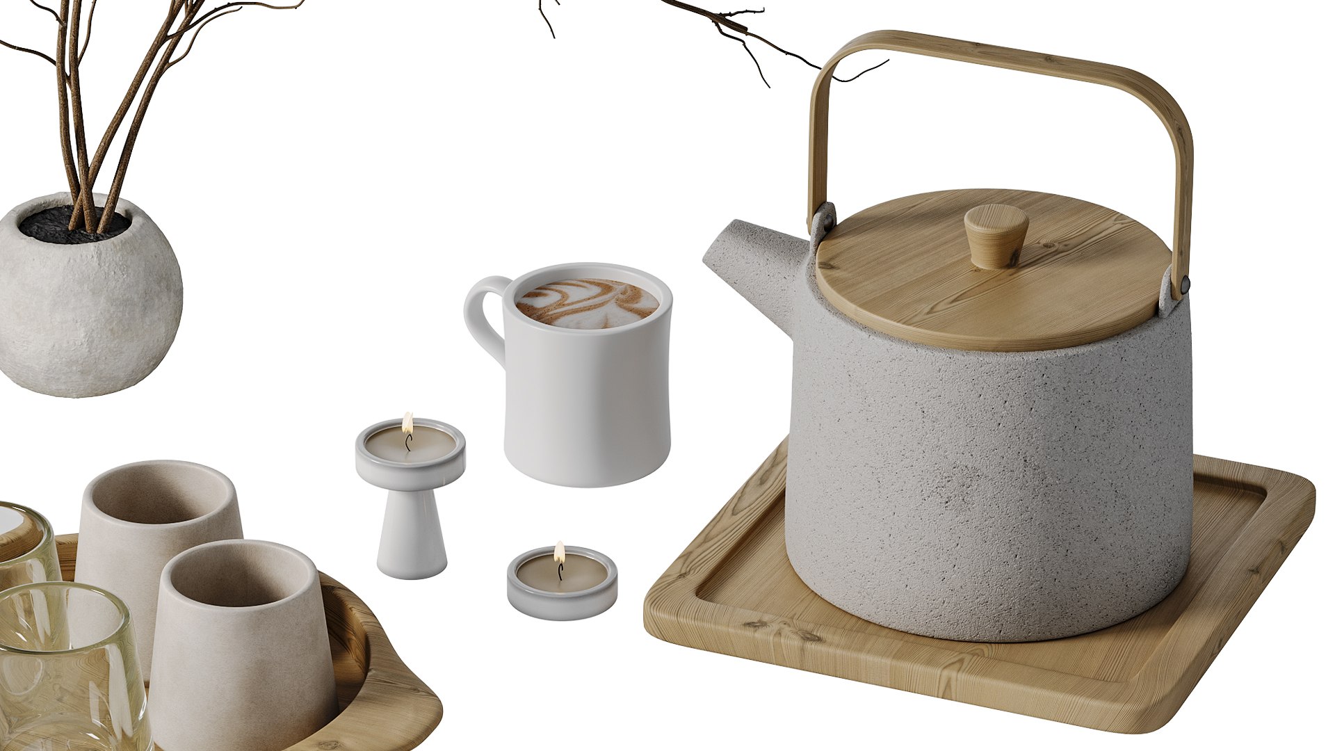 3D Decorative SET 02 - TurboSquid 2384307