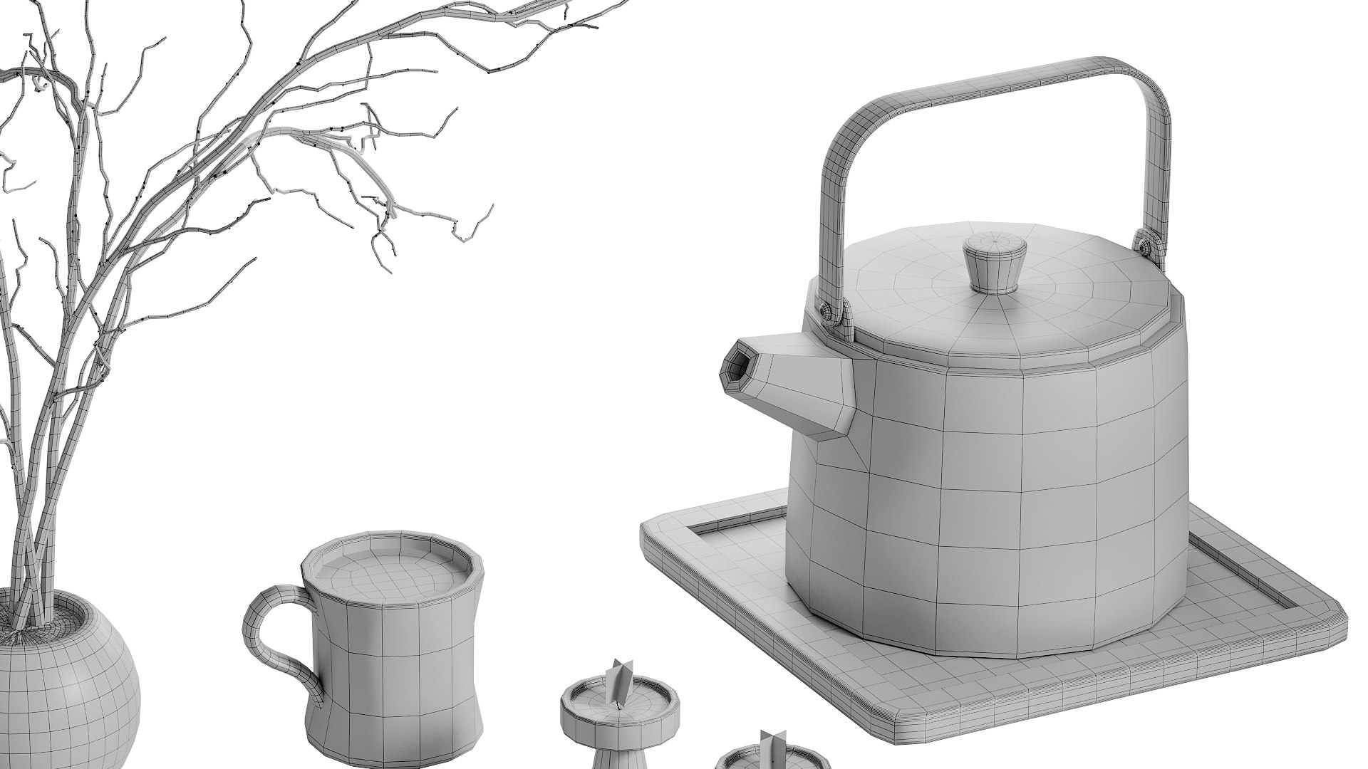 3D Decorative SET 02 - TurboSquid 2384307