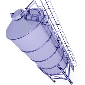 Gypsum Silo Storage 28 3D model