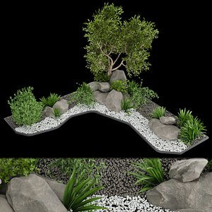 3D Collection plant vol 142 - stone - Outdoor