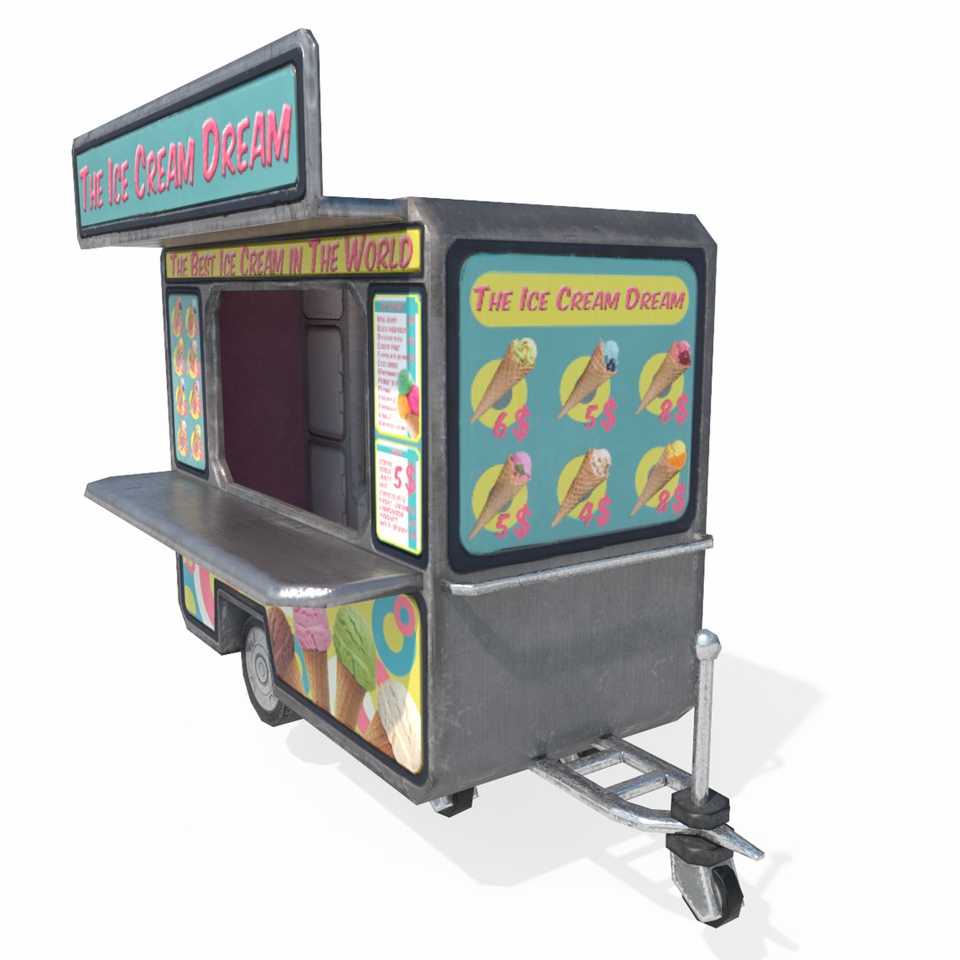 3D ice cream truck model https://p.turbosquid.com/ts-thumb/vJ/fVXioP/TLgI7ERV/icecreamtruckrender2/png/1595771806/1920x1080/fit_q87/690fef43caabba854a1cf5beb3bb54b8af1cdb28/icecreamtruckrender2.jpg
