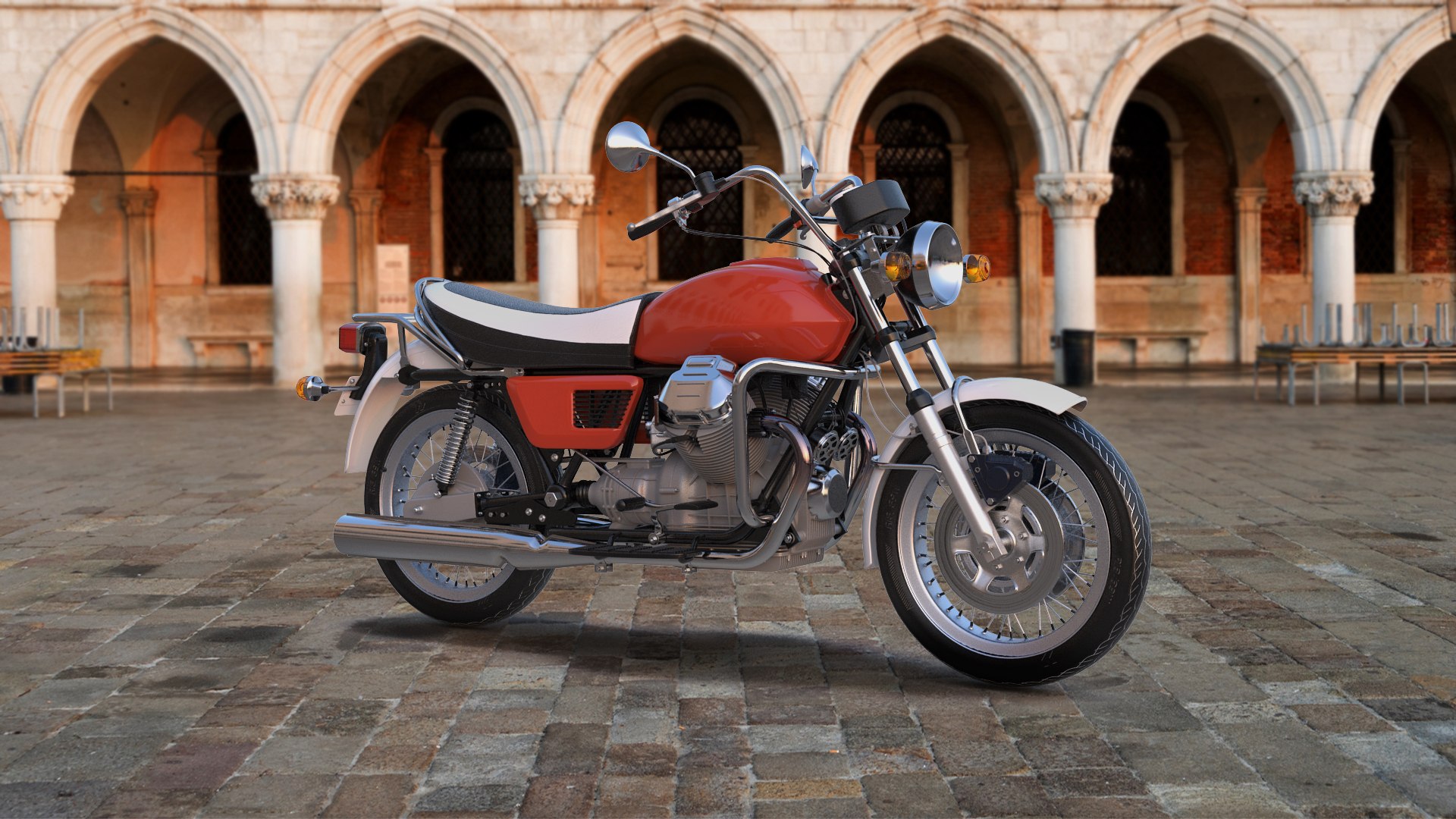 3D Vintage Motorcycle Motorized Cycle - TurboSquid 1530390