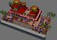 Cartone animato ristorante fast food