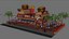 Cartone animato ristorante fast food
