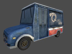 3d mail truck