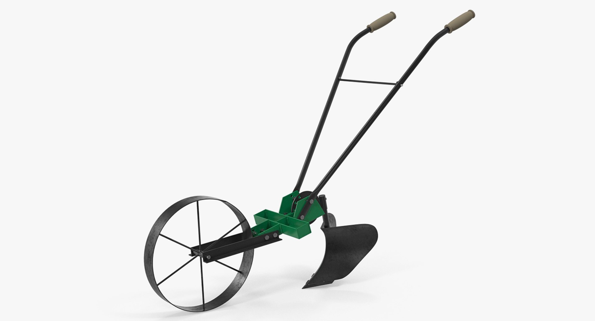 Old Hand Plow 3D Model 3D model preview